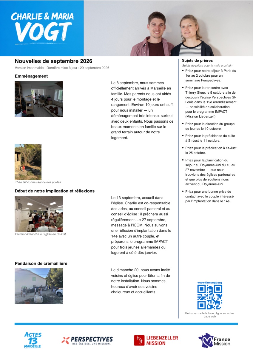 Aperçu de la lettre imprimable — octobre 2026